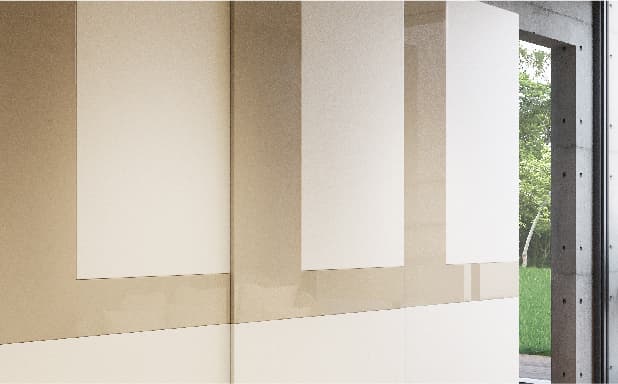 PU Lacquered Glossy and Matt Finish Combination