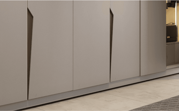 Beautiful Recessed Lacquered Handles