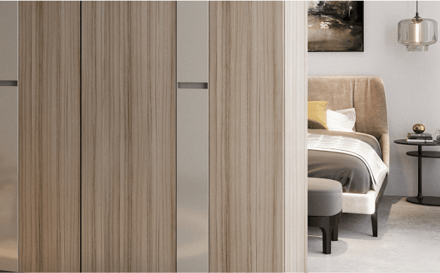 Openable Wardrobe with Handleless Designer Doors