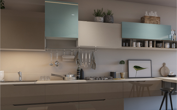 Combination of Different PU Lacquered Finishes