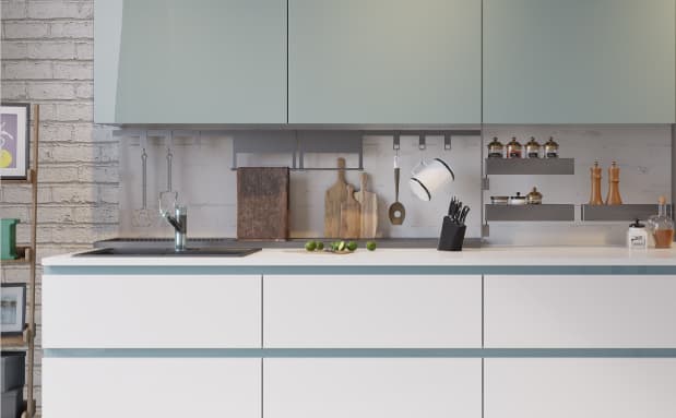 Nicely Designed Acrylic Kitchen